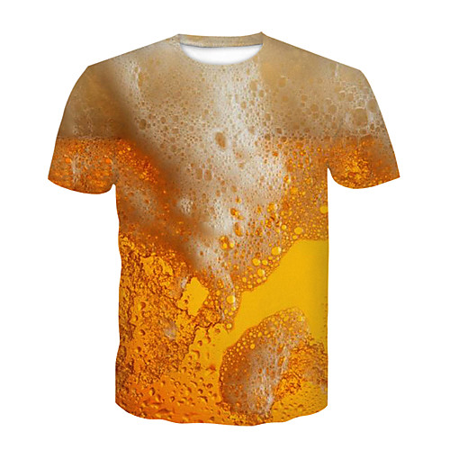 Men's 3D Graphic Beer Plus Size T-shirt Print Short Sleeve Party Tops Round Neck Yellow / Club
Men's 3D Graphic Beer Plus Size T-shirt Print Short Sleeve Party Tops Round Neck Yellow / Club