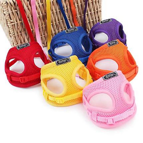 Dog Harness Mesh Harness Breathable Adjustable / Retractable Solid Colored Mesh Black Purple Yellow Red Blue
Dog Harness Mesh Harness Breathable Adjustable / Retractable Solid Colored Mesh Black Purple Yellow Red Blue