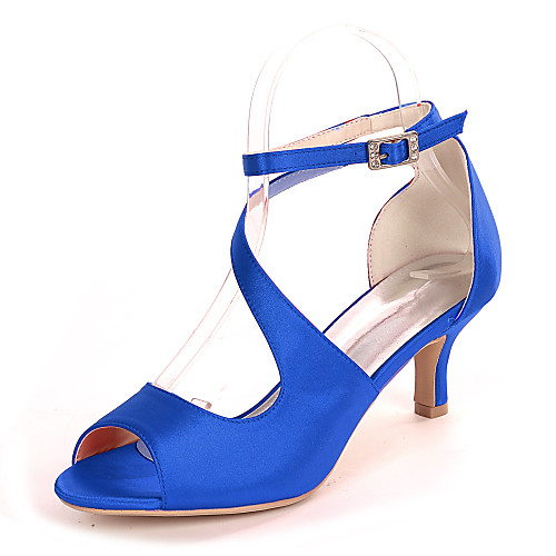 Women's Wedding Shoes Kitten Heel Open Toe Wedding Sandals Minimalism Wedding Party & Evening Satin Buckle Solid Colored White Black Purple
Women's Wedding Shoes Kitten Heel Open Toe Wedding Sandals Minimalism Wedding Party & Evening Satin Buckle Solid Colored White Black Purple
