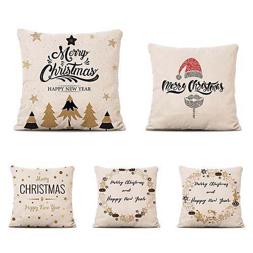 Set of 5 Linen Pillow Cover Special Design Cartoon Traditional Christmas Throw Pillow
Set of 5 Linen Pillow Cover Special Design Cartoon Traditional Christmas Throw Pillow