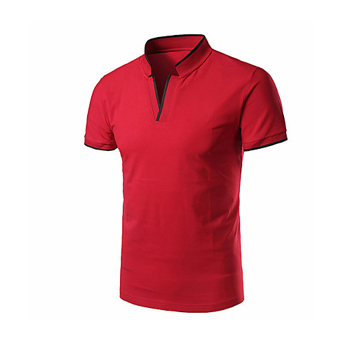 Men's Solid Colored Red Patchwork Polo Business Basic Daily Work Red / Navy Blue / Gray
Men's Solid Colored Red Patchwork Polo Business Basic Daily Work Red / Navy Blue / Gray
