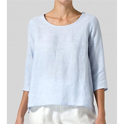 Women's Tops Solid Colored T-shirt - Patchwork Round Neck Loose Cotton Basic Daily Summer White Black Blushing Pink Army Green Khaki Gray Light Blue S M L XL 2XL 3XL 4XL
Women's Tops Solid Colored T-shirt - Patchwork Round Neck Loose Cotton Basic Daily Summer White Black Blushing Pink Army Green Khaki Gray Light Blue S M L XL 2XL 3XL 4XL