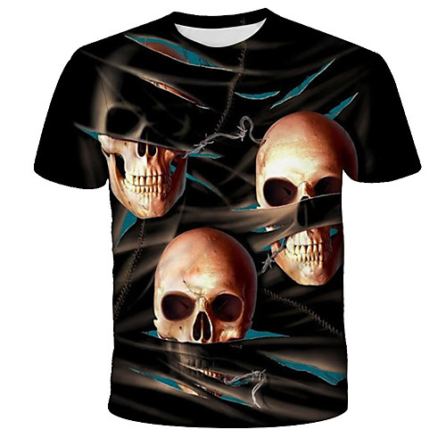 Men's Graphic Skull Print T-shirt Street chic Exaggerated Daily Holiday Black
Men's Graphic Skull Print T-shirt Street chic Exaggerated Daily Holiday Black