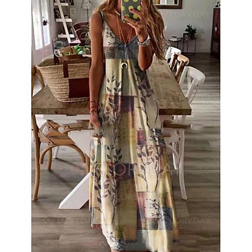 Women's A-Line Dress Maxi long Dress - Sleeveless Floral Summer Casual 2020 Yellow Khaki S M L XL XXL XXXL
Women's A-Line Dress Maxi long Dress - Sleeveless Floral Summer Casual 2020 Yellow Khaki S M L XL XXL XXXL