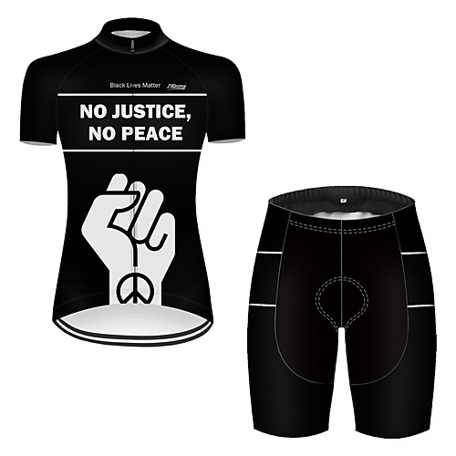 21Grams Women's Short Sleeve Cycling Jersey with Shorts Nylon Black / White Bike Breathable Sports Patterned Mountain Bike MTB Road Bike Cycling Clothing Apparel / Stretchy
21Grams Women's Short Sleeve Cycling Jersey with Shorts Nylon Black / White Bike Breathable Sports Patterned Mountain Bike MTB Road Bike Cycling Clothing Apparel / Stretchy