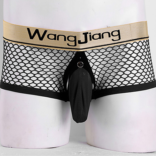 Men's Cut Out / Mesh Boxers Underwear - Normal Low Waist White Black Blue S M L
Men's Cut Out / Mesh Boxers Underwear - Normal Low Waist White Black Blue S M L