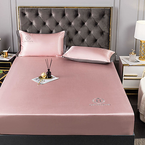Summer Mat - 3-Piece Set / 1 Fitted Sheet and 2 Pillowcases / Ultra Silky Soft Polyester / Cool and Comfortable and Breathable / Luxury Modern Solid Color Printed / Pink / Black / Blue / Yellow
Summer Mat - 3-Piece Set / 1 Fitted Sheet and 2 Pillowcases / Ultra Silky Soft Polyester / Cool and Comfortable and Breathable / Luxury Modern Solid Color Printed / Pink / Black / Blue / Yellow