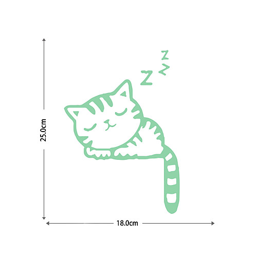 Sleeping Luminous Stickers Cat Cat Ending Background Decoration Removable Stickers 2518CM
Sleeping Luminous Stickers Cat Cat Ending Background Decoration Removable Stickers 2518CM