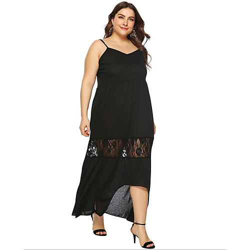 Women's Strap Dress Maxi long Dress - Sleeveless Solid Color Summer Casual Chinoiserie 2020 Black L XL XXL XXXL XXXXL
Women's Strap Dress Maxi long Dress - Sleeveless Solid Color Summer Casual Chinoiserie 2020 Black L XL XXL XXXL XXXXL