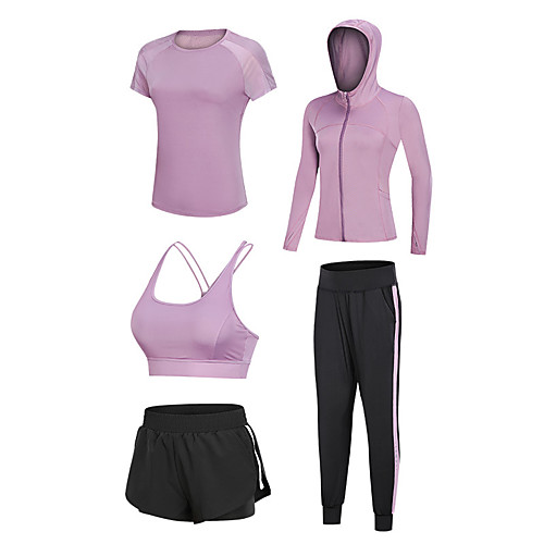 Women's Full Zip Mesh Mesh Tracksuit Activewear Set Workout Outfits 5pcs Running Fitness Jogging Breathable Quick Dry Moisture Wicking Sportswear Athletic Clothing Set Long Sleeve Activewear Stretchy
Women's Full Zip Mesh Mesh Tracksuit Activewear Set Workout Outfits 5pcs Running Fitness Jogging Breathable Quick Dry Moisture Wicking Sportswear Athletic Clothing Set Long Sleeve Activewear Stretchy
