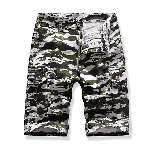 Men's Streetwear Punk & Gothic Outdoor Slim Club Beach Shorts Tactical Cargo Pants Camouflage Knee Length Print White Blue Khaki / Summer 
Men's Streetwear Punk & Gothic Outdoor Slim Club Beach Shorts Tactical Cargo Pants Camouflage Knee Length Print White Blue Khaki / Summer