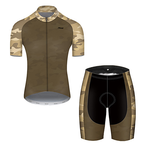 21Grams Men's Short Sleeve Cycling Jersey with Shorts Nylon Polyester Camouflage Patchwork Camo / Camouflage Bike Clothing Suit Breathable 3D Pad Quick Dry Ultraviolet Resistant Reflective Strips
21Grams Men's Short Sleeve Cycling Jersey with Shorts Nylon Polyester Camouflage Patchwork Camo / Camouflage Bike Clothing Suit Breathable 3D Pad Quick Dry Ultraviolet Resistant Reflective Strips