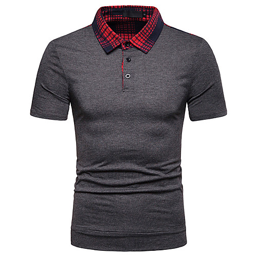 Men's Solid Colored Black Patchwork Polo Basic Daily Work Black / Light gray / Gray
Men's Solid Colored Black Patchwork Polo Basic Daily Work Black / Light gray / Gray