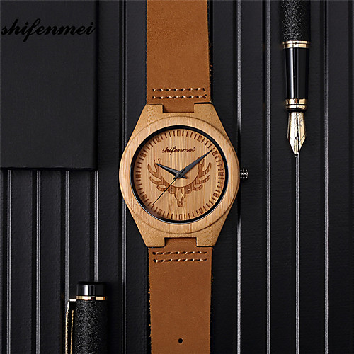 Men's Sport Watch Quartz Modern Style Stylish Leather Brown Calendar / date / day Day Date Analog Fashion Wood - Brown
Men's Sport Watch Quartz Modern Style Stylish Leather Brown Calendar / date / day Day Date Analog Fashion Wood - Brown