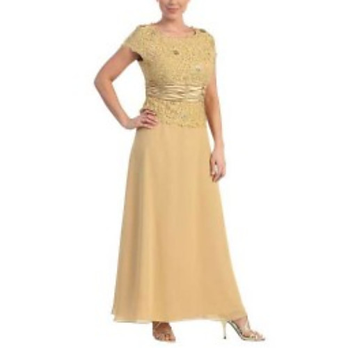 A-Line Mother of the Bride Dress Elegant Jewel Neck Ankle Length Chiffon Short Sleeve with Lace Sash / Ribbon Appliques 2021
A-Line Mother of the Bride Dress Elegant Jewel Neck Ankle Length Chiffon Short Sleeve with Lace Sash / Ribbon Appliques 2021
