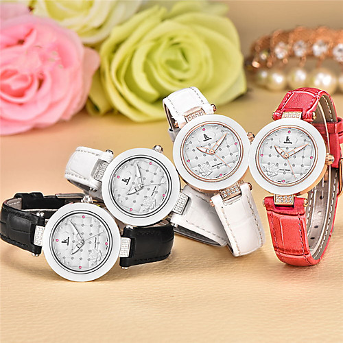 Women's Quartz Watches Casual Fashion Genuine Leather Japanese Quartz WhiteGolden White Black Water Resistant / Waterproof Noctilucent 30 m 1 pc Analog One Year Battery Life
Women's Quartz Watches Casual Fashion Genuine Leather Japanese Quartz WhiteGolden White Black Water Resistant / Waterproof Noctilucent 30 m 1 pc Analog One Year Battery Life