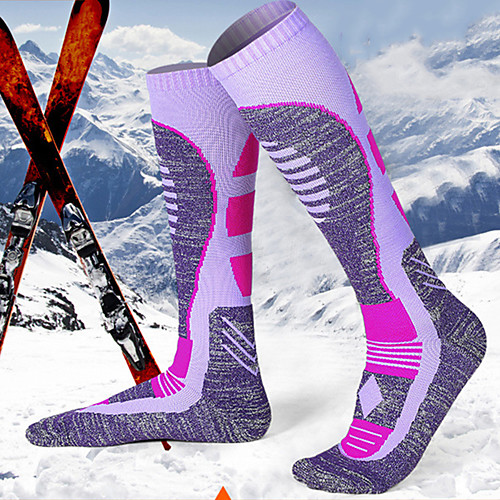 Hiking Socks Socks 1 Pair Breathable Warm Sweat-wicking Comfortable Chinlon Elastane Autumn / Fall Spring Winter for Women's Ski / Snowboard Fishing Climbing Purple / Cotton
Hiking Socks Socks 1 Pair Breathable Warm Sweat-wicking Comfortable Chinlon Elastane Autumn / Fall Spring Winter for Women's Ski / Snowboard Fishing Climbing Purple / Cotton