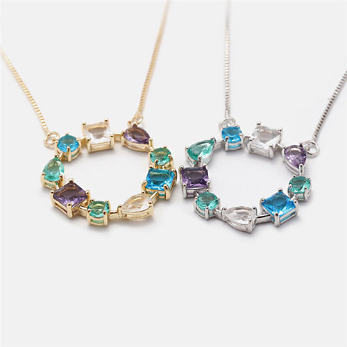 Women's Multicolor Pendant Necklace Necklace Unique Design Ethnic Fashion Cute Copper Gold Silver 20 cm Necklace Jewelry For Party Evening Formal Prom Festival
Women's Multicolor Pendant Necklace Necklace Unique Design Ethnic Fashion Cute Copper Gold Silver 20 cm Necklace Jewelry For Party Evening Formal Prom Festival