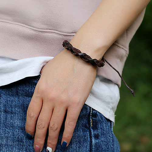 Couple's Vintage Bracelet Loom Bracelet Braided Vintage Theme Holiday Punk Casual / Sporty Leather Bracelet Jewelry Brown For Gift Formal Date Birthday Festival
Couple's Vintage Bracelet Loom Bracelet Braided Vintage Theme Holiday Punk Casual / Sporty Leather Bracelet Jewelry Brown For Gift Formal Date Birthday Festival