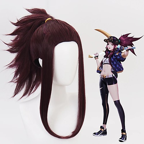 Cosplay Costume Wig Cosplay Wig Akali League of Legends Curly Cosplay Halloween With Ponytail Wig Medium Length Dark Purple Synthetic Hair 18 inch Women's Anime Cosplay New Design Purple
Cosplay Costume Wig Cosplay Wig Akali League of Legends Curly Cosplay Halloween With Ponytail Wig Medium Length Dark Purple Synthetic Hair 18 inch Women's Anime Cosplay New Design Purple