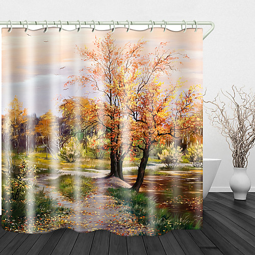 Oil Painting Beautiful Landscape Digital Print Waterproof Fabric Shower Curtain for Bathroom Home Decor Covered Bathtub Curtains Liner Includes with Hooks
Oil Painting Beautiful Landscape Digital Print Waterproof Fabric Shower Curtain for Bathroom Home Decor Covered Bathtub Curtains Liner Includes with Hooks
