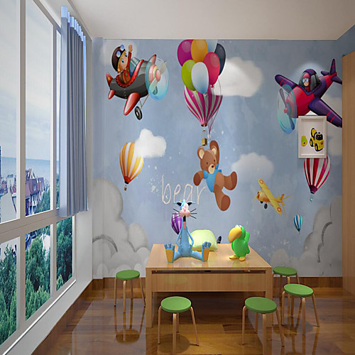 Custom Self Adhesive Mural Wallpaper Balloon Spaceship Children Cartoon Style Suitable For Bedroom Children's Room School Art Deco Wall Covering
Custom Self Adhesive Mural Wallpaper Balloon Spaceship Children Cartoon Style Suitable For Bedroom Children's Room School Art Deco Wall Covering
