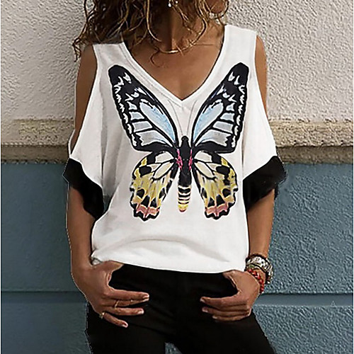 Women's T-shirt Graphic Tops V Neck Daily White Blue Purple Red S M L XL 2XL 3XL
Women's T-shirt Graphic Tops V Neck Daily White Blue Purple Red S M L XL 2XL 3XL