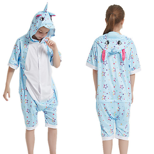 Kid's Kigurumi Pajamas Unicorn Onesie Pajamas Silk Fabric Blue Cosplay For Boys and Girls Animal Sleepwear Cartoon Festival / Holiday Costumes / Leotard / Onesie
Kid's Kigurumi Pajamas Unicorn Onesie Pajamas Silk Fabric Blue Cosplay For Boys and Girls Animal Sleepwear Cartoon Festival / Holiday Costumes / Leotard / Onesie