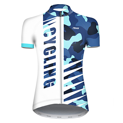 21Grams Women's Short Sleeve Cycling Jersey Nylon Polyester Blue / White Patchwork Camo / Camouflage Bike Jersey Top Mountain Bike MTB Road Bike Cycling Breathable Quick Dry Ultraviolet Resistant
21Grams Women's Short Sleeve Cycling Jersey Nylon Polyester Blue / White Patchwork Camo / Camouflage Bike Jersey Top Mountain Bike MTB Road Bike Cycling Breathable Quick Dry Ultraviolet Resistant