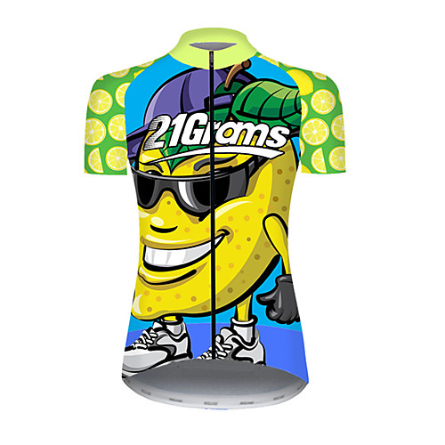 21Grams Women's Short Sleeve Cycling Jersey BlueYellow Fruit Bike Top Mountain Bike MTB Road Bike Cycling Breathable Sports Clothing Apparel / Micro-elastic
21Grams Women's Short Sleeve Cycling Jersey BlueYellow Fruit Bike Top Mountain Bike MTB Road Bike Cycling Breathable Sports Clothing Apparel / Micro-elastic