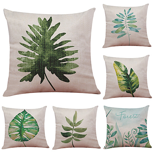 6 pcs Linen Pillow Cover Green Leaf Fresh Plant Linen Pillow Case Car Pillow Cushion Sofa Pillow Pillow Office Nap Pillow
6 pcs Linen Pillow Cover Green Leaf Fresh Plant Linen Pillow Case Car Pillow Cushion Sofa Pillow Pillow Office Nap Pillow