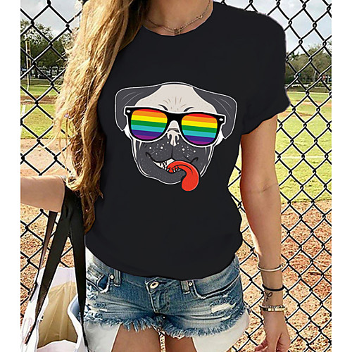 Women's Tops Graphic 3D Print T-shirt - Print Round Neck Basic Daily Spring Summer Rainbow XS S M L XL 2XL 3XL 4XL 5XL 6XL
Women's Tops Graphic 3D Print T-shirt - Print Round Neck Basic Daily Spring Summer Rainbow XS S M L XL 2XL 3XL 4XL 5XL 6XL