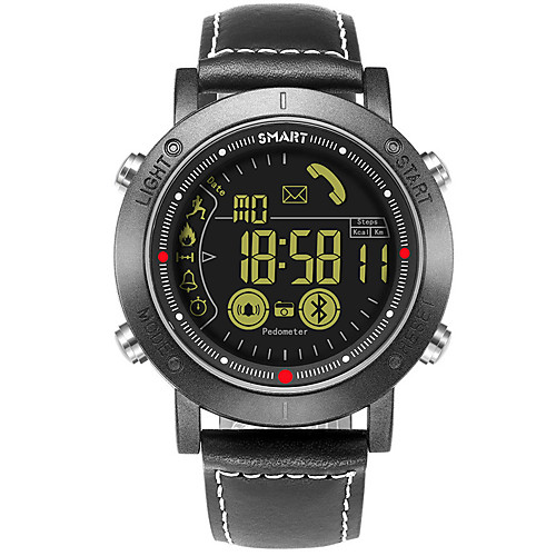 Unisex Sport Watch Digital Modern Style Genuine Leather Black Water Resistant / Waterproof Bluetooth Smart Digital Fashion Big Face - White Black
Unisex Sport Watch Digital Modern Style Genuine Leather Black Water Resistant / Waterproof Bluetooth Smart Digital Fashion Big Face - White Black