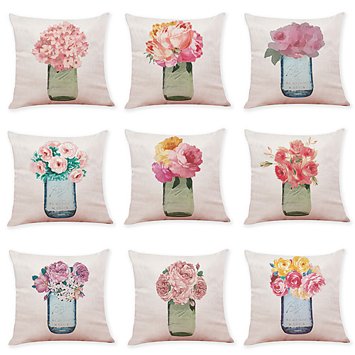 9 pcs Linen Pillow Cover, Art Deco Flower Casual Modern Square Traditional Classic
9 pcs Linen Pillow Cover, Art Deco Flower Casual Modern Square Traditional Classic