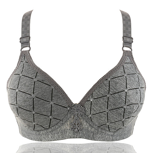 Women's Push-up Wireless Full Coverage Bra Plaid / Check Purple Red Blushing Pink
Women's Push-up Wireless Full Coverage Bra Plaid / Check Purple Red Blushing Pink