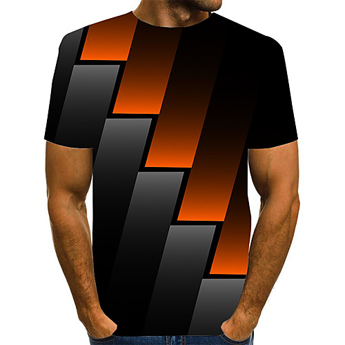 Men's T shirt Graphic Optical Illusion Geometric Plus Size Print Short Sleeve Daily Tops Streetwear Exaggerated Rainbow
Men's T shirt Graphic Optical Illusion Geometric Plus Size Print Short Sleeve Daily Tops Streetwear Exaggerated Rainbow