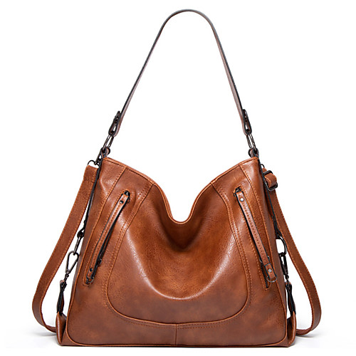 Women's Bags PU Leather Polyester Waterproof Top Handle Bag Hobo Bag Zipper Solid Color Daily Office & Career Leather Bags 2021 Tote Black Brown Gray
Women's Bags PU Leather Polyester Waterproof Top Handle Bag Hobo Bag Zipper Solid Color Daily Office & Career Leather Bags 2021 Tote Black Brown Gray