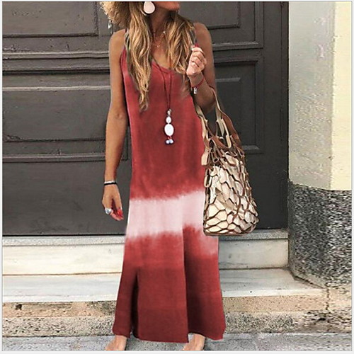 Women's Sheath Dress Maxi long Dress - Sleeveless Color Gradient Summer Elegant 2020 Wine Blue Fuchsia Green S M L XL XXL
Women's Sheath Dress Maxi long Dress - Sleeveless Color Gradient Summer Elegant 2020 Wine Blue Fuchsia Green S M L XL XXL
