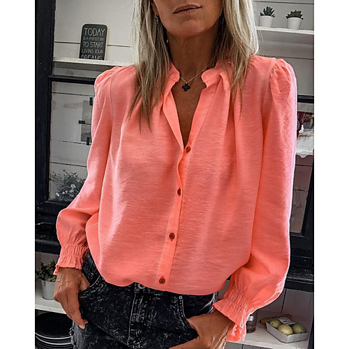 Women's Tops Solid Colored Shirt V Neck Daily Summer Blushing Pink Gray Light Blue S M L XL 2XL 3XL
Women's Tops Solid Colored Shirt V Neck Daily Summer Blushing Pink Gray Light Blue S M L XL 2XL 3XL