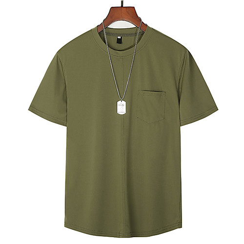 Men's Solid Colored T-shirt Basic Military Daily Weekend White / Black / Army Green
Men's Solid Colored T-shirt Basic Military Daily Weekend White / Black / Army Green