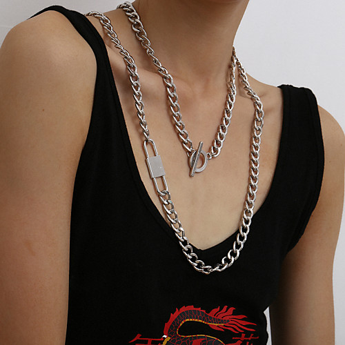 Women's Necklace Statement Punk Iron Silver 45 cm Necklace Jewelry For Street
Women's Necklace Statement Punk Iron Silver 45 cm Necklace Jewelry For Street