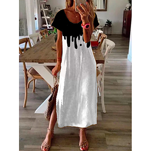 Women's Shift Dress Midi Dress - Short Sleeves Geometric Print Summer Casual Daily 2020 White M L XL XXL XXXL
Women's Shift Dress Midi Dress - Short Sleeves Geometric Print Summer Casual Daily 2020 White M L XL XXL XXXL