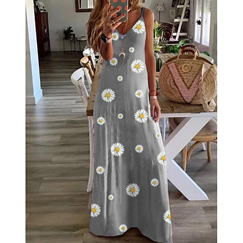 Women's A-Line Dress Maxi long Dress - Sleeveless Floral Summer Casual 2020 Purple Red Yellow Khaki Green Gray Light Blue S M L XL XXL XXXL
Women's A-Line Dress Maxi long Dress - Sleeveless Floral Summer Casual 2020 Purple Red Yellow Khaki Green Gray Light Blue S M L XL XXL XXXL
