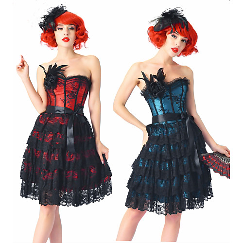 Plague Doctor Medieval Steampunk Wasp-Waisted Dress Overbust Corset Women's Costume Red / Blue Vintage Cosplay Party Prom
Plague Doctor Medieval Steampunk Wasp-Waisted Dress Overbust Corset Women's Costume Red / Blue Vintage Cosplay Party Prom