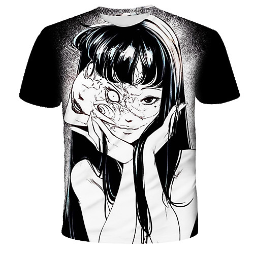 Men's Graphic Cartoon Black & White Print T-shirt Street chic Exaggerated Daily Holiday White
Men's Graphic Cartoon Black & White Print T-shirt Street chic Exaggerated Daily Holiday White