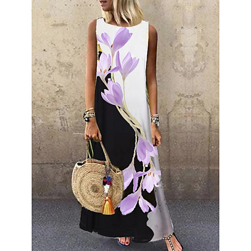 Women's Shift Dress Maxi long Dress - Sleeveless Floral Print Summer Casual Daily 2020 Black M L XL XXL XXXL
Women's Shift Dress Maxi long Dress - Sleeveless Floral Print Summer Casual Daily 2020 Black M L XL XXL XXXL