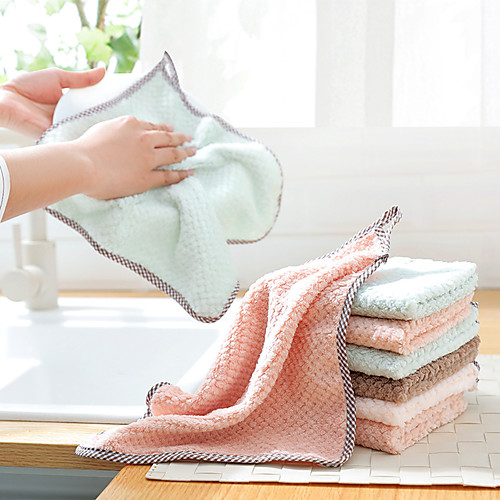 Super Absorbent Dish Towels Kitchen Scouring Coral Velvet Soft Wipes Cleaning Cloth Pad Washing Dishcloths Dropshiping Tool 1pc
Super Absorbent Dish Towels Kitchen Scouring Coral Velvet Soft Wipes Cleaning Cloth Pad Washing Dishcloths Dropshiping Tool 1pc