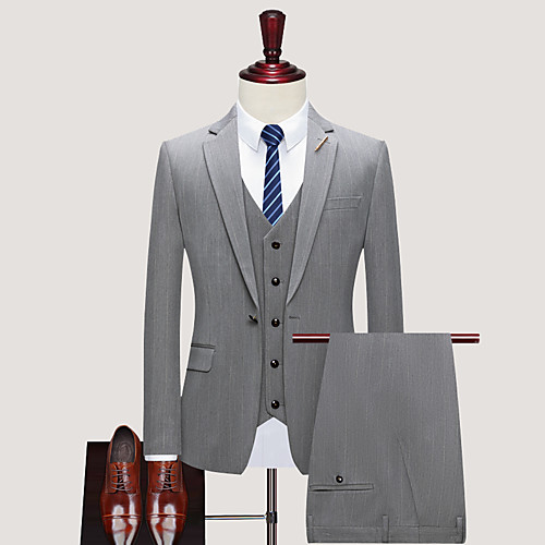 Tuxedos Notch Single Breasted One-button Cotton Blend / Cotton / Polyester Plaid Checkered / Stripes
Tuxedos Notch Single Breasted One-button Cotton Blend / Cotton / Polyester Plaid Checkered / Stripes