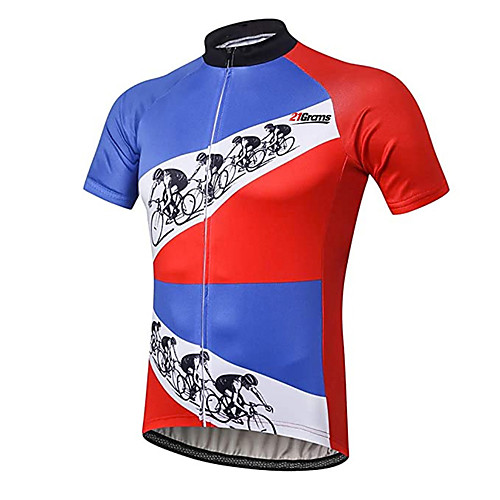 21Grams Men's Short Sleeve Cycling Jersey Spandex RedBlue Patchwork Solid Color Bike Jersey Top Mountain Bike MTB Road Bike Cycling UV Resistant Quick Dry Breathable Sports Clothing Apparel
21Grams Men's Short Sleeve Cycling Jersey Spandex RedBlue Patchwork Solid Color Bike Jersey Top Mountain Bike MTB Road Bike Cycling UV Resistant Quick Dry Breathable Sports Clothing Apparel