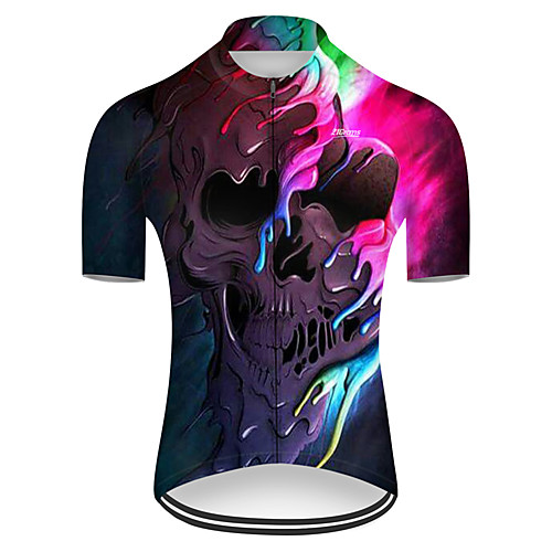 21Grams Men's Short Sleeve Cycling Jersey Nylon Polyester Black / Red 3D Gradient Skull Bike Jersey Top Mountain Bike MTB Road Bike Cycling Breathable Quick Dry Ultraviolet Resistant Sports Clothing
21Grams Men's Short Sleeve Cycling Jersey Nylon Polyester Black / Red 3D Gradient Skull Bike Jersey Top Mountain Bike MTB Road Bike Cycling Breathable Quick Dry Ultraviolet Resistant Sports Clothing
